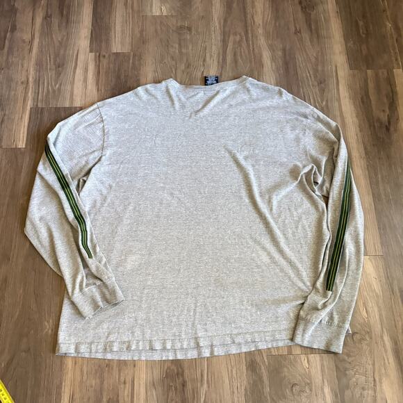 Vintage Tommy Hilfiger T-Shirt Men's Size XL Long Sleeve Sailing Striped Gray - Picture 6 of 6